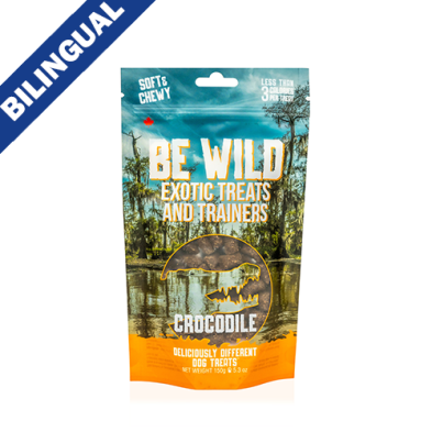 This & That® Be Wild™ Exotic Treats and Trainers - Crocodile Soft & Chewy Dog Treat - 150gm