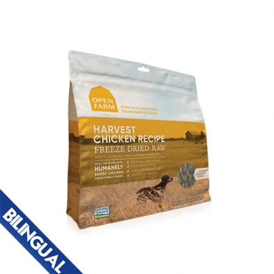 Open Farm Freeze-Dried Raw Dog Food 13.5oz - Harvest Chicken