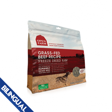 Open Farm Freeze-Dried Raw Dog Food 13.5oz - Grass-Fed Beef