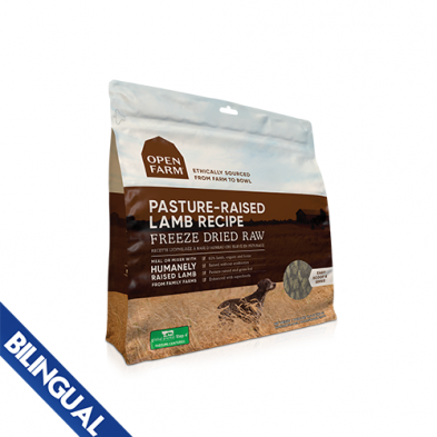 Open Farm Freeze-Dried Raw Dog Food 13.5oz - Pasture-Raised Lamb