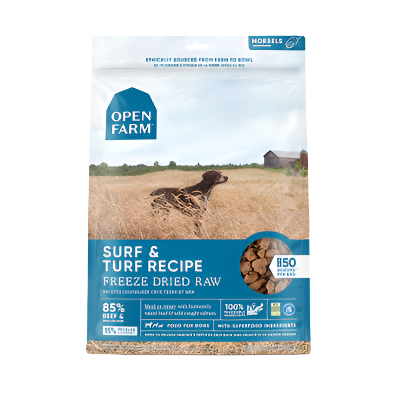 Open Farm Freeze-Dried Raw Dog Food 22oz - Surf & Turf