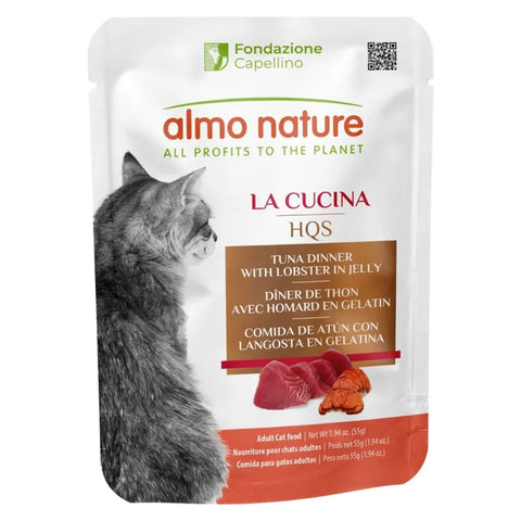 Almo Nature HQS La Cucina Cat Food Pouches - Tuna Dinner With Sole In Jelly