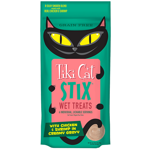 Tiki Cat Stix Chicken & Shrimp Mousse 6 pack
