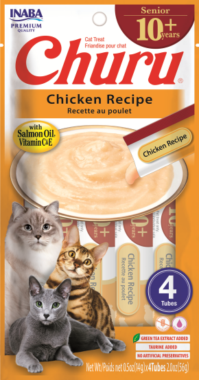 Inaba Cat Churu Senior 10+ Chicken Recipe