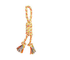 Bud'Z Rope Dog Toy - Orange and Yellow