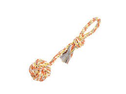 Bud'Z Rope Dog Toy - Orange and Yellow