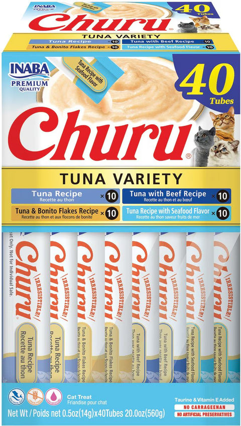 Inaba Cat Churu Purees Tuna Variety Pack