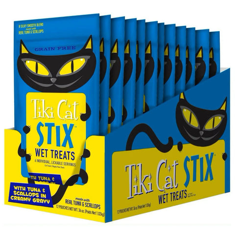 Tiki Cat Stix Tuna & Scallops Mousse  6 pack