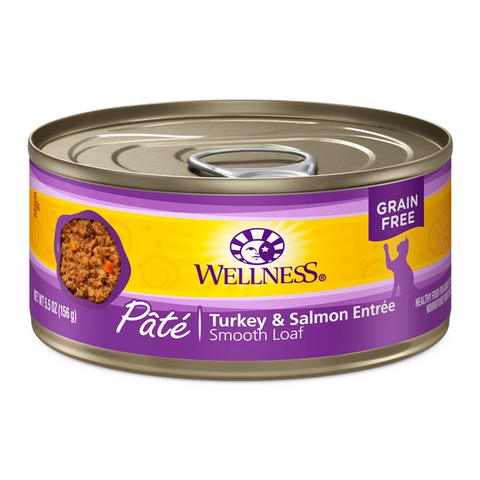 Wellness Turkey & Salmon Entree Pate Cat Can