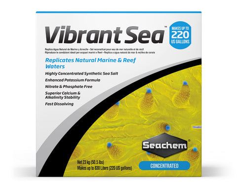 Seachem Vibrant Sea Salt - 60 Gallons