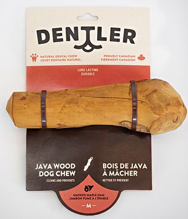 Dentler Java Wood Dog Chew - Smoked Maple Ham