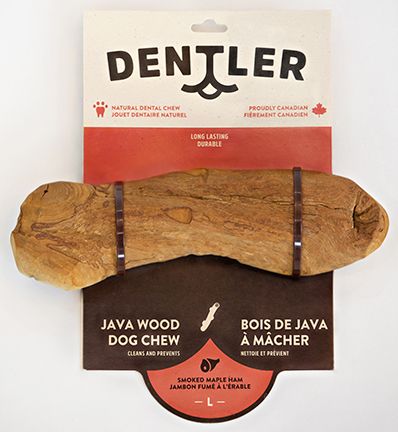 Dentler Java Wood Dog Chew - Smoked Maple Ham