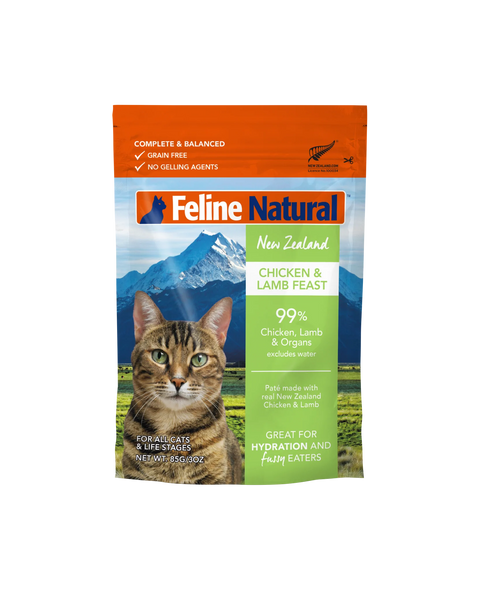 FelineNatural Chicken & Lamb Pouch - 3oz