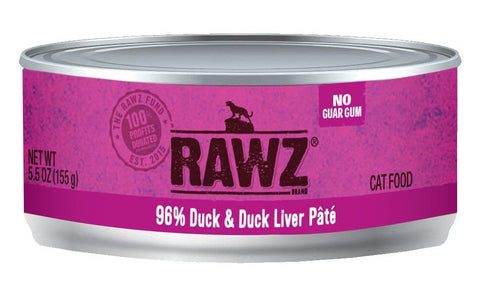 RAWZ 96% Duck & Duck Liver 5.5oz