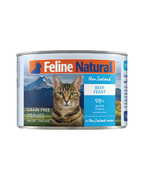 FelineNatural Beef Feast Can - 6oz