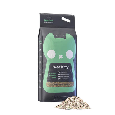 Rufus & Coco Wee Kitty Eco Plant Flushable Litter - 9kg