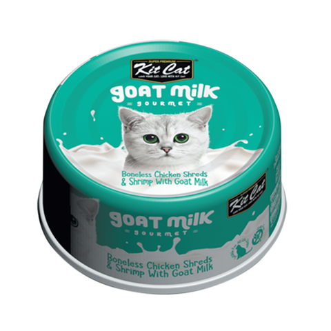 KitCat Boneless Chicken Shreds & Shrimp With Goat Milk | 70g