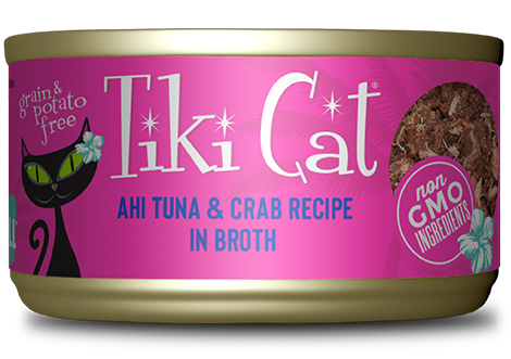 Tiki Cat Ahi Tuna & Crab in Broth 2.8oz