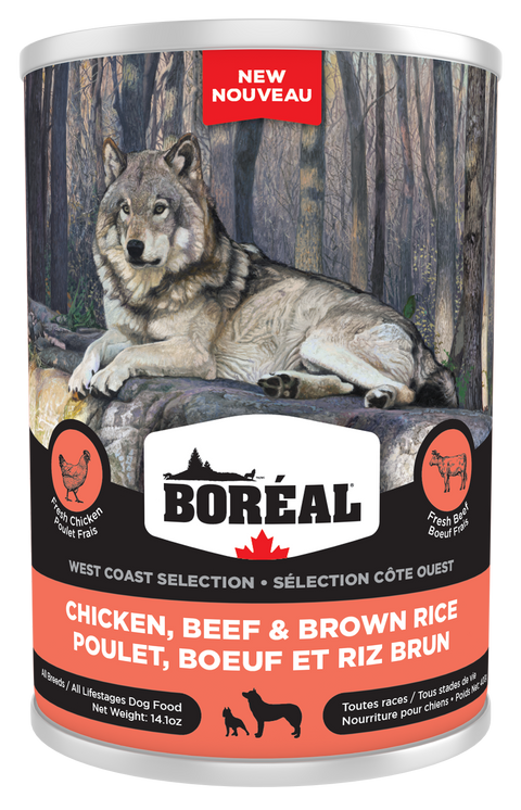 Boréal Chicken Beef & Brown Rice Can for Dogs