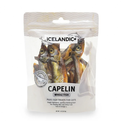 Icelandic+ Fish Treat for Cats - Capelin Whole Fish - 1.5 oz