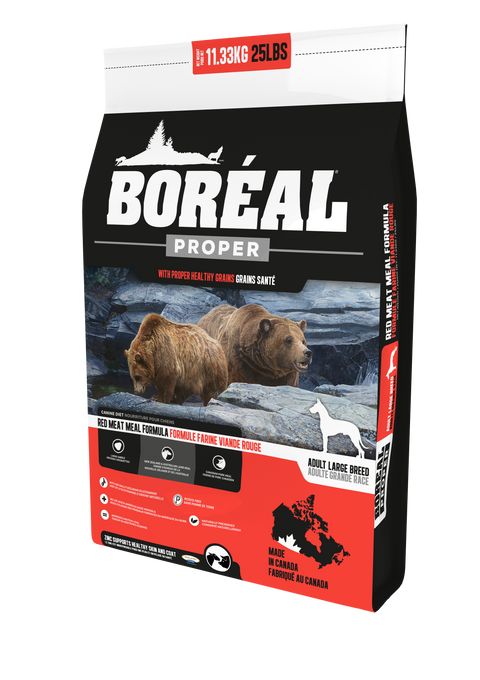 Boréal Proper Large Breed Red Meat Meal Low Carb Grains for Dogs
