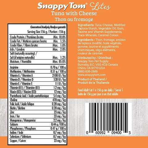 Snappy Tom Lites - Tuna & Cheese 156g