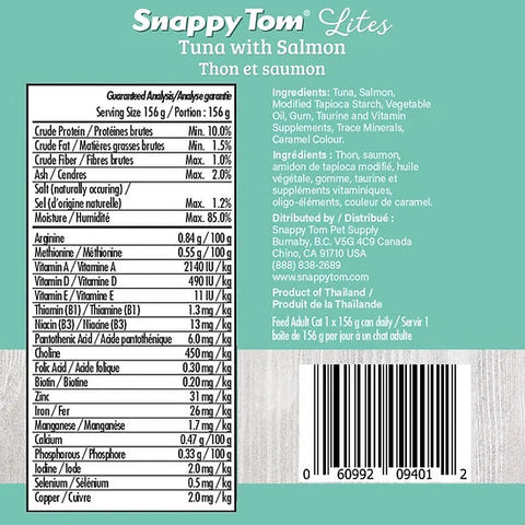 Snappy Tom Lites - Tuna & Salmon 156g