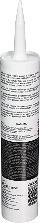 AquaScape Black Aquarium Silicone 10.1 fl. oz