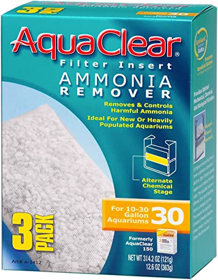 AquaClear Filter Insert - Ammonia Remover (3-Pack)