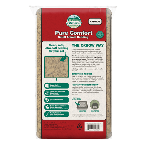 Pure Comfort White Bedding - Oxbow Animal Health