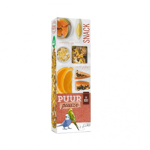 PUUR Stick Budgie Papaya & Orange - 2 Sticks