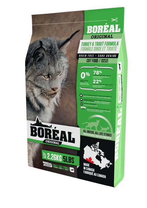 Boréal Original Grain-Free Turkey & Trout for Cats