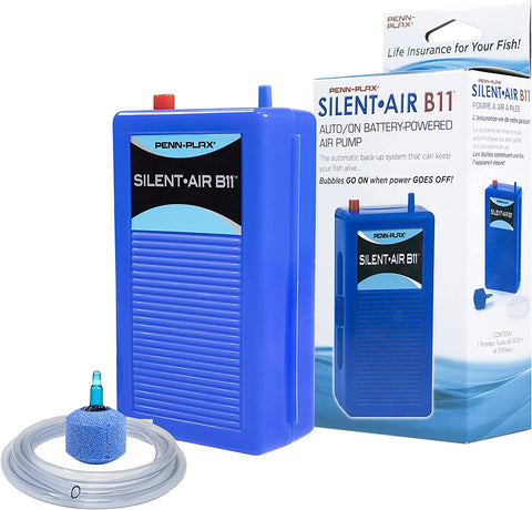 Penn Plax Silent Air B11 Battery Operated Aquarium Air Pump