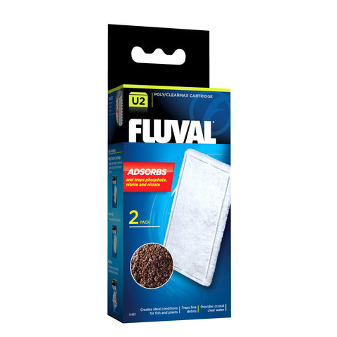 Fluval U-Series Poly-Max Filter Cartridge (2-Pack)