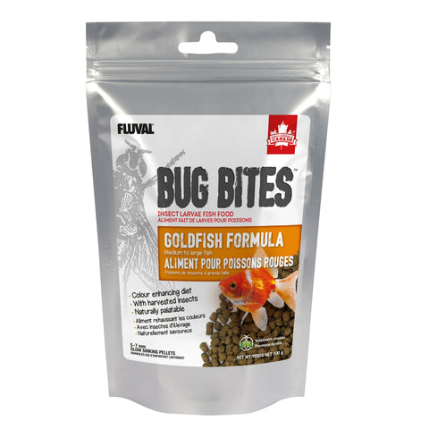 Fluval Bug Bites Goldfish Medium-Large 5-7mm Sticks for Goldfish