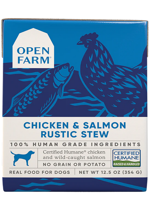 Open Farm Chicken & Salmon Rustic Stew Wet Dog Food