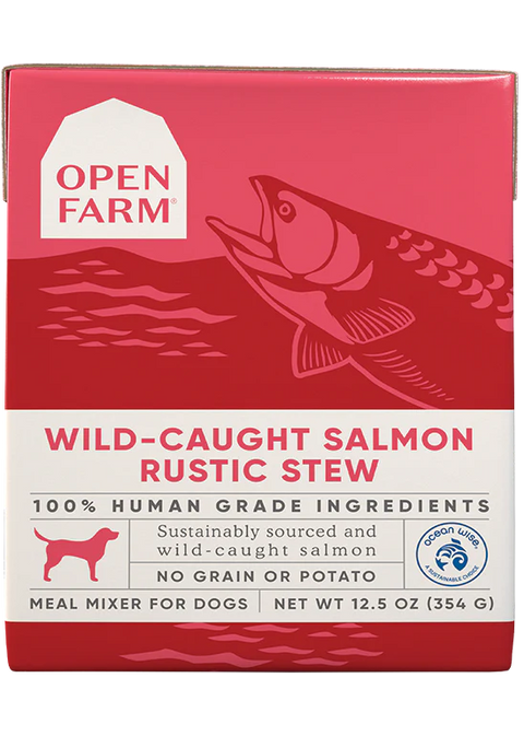 Open Farm Wild-Caught Salmon Rustic Stew Wet Dog Food