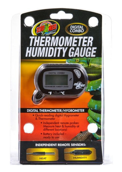 Zoo Med Digital Combo Thermometer Humidity Gauge / Hygrometer