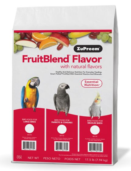 ZuPreem FruitBlend Bird Pellets - 17.5lbs