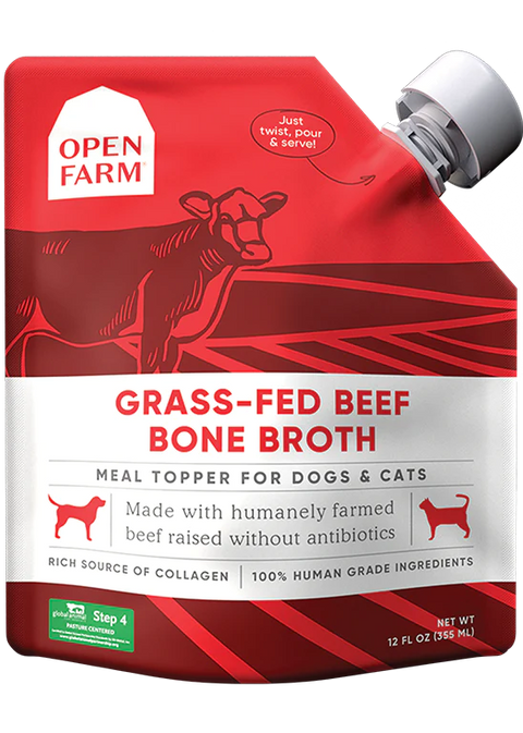 Open Farm Grass-Fed Beef Broth (Dog & Cat) - 12oz