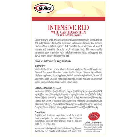 SUNSEED Quiko Intensive Red