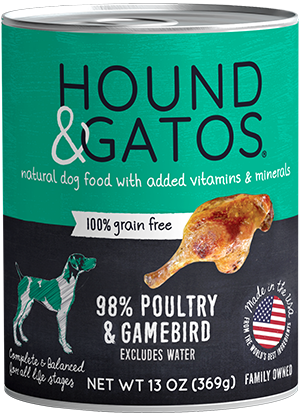 Hound & Gatos Game Bird Complete Meal For Dogs 13oz
