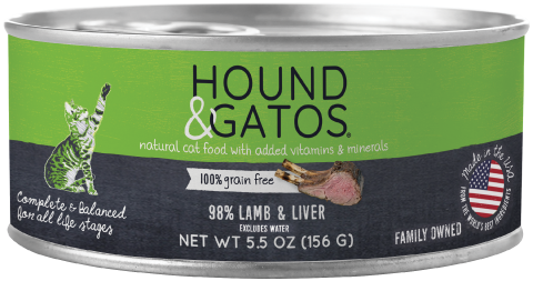 Hound & Gatos Lamb & Lamb Liver Meal For Cat 5.5oz