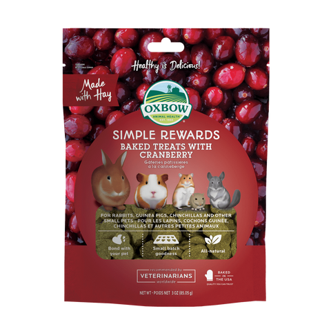 OXBOW Simple Rewards - Baked Treats With Cranberry