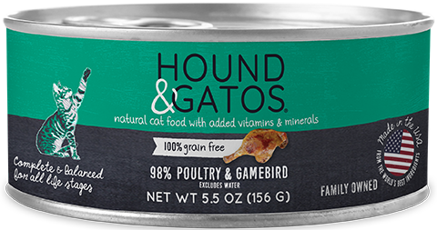 Hound & Gatos Gamebird Meal For Cats 5.5oz