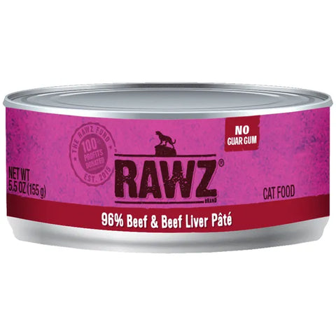 RAWZ 96% Beef & Beef Liver Pate 5.5oz