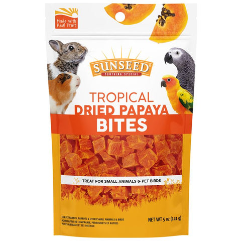 Sunseed Tropical Dried Papaya Bites - 5oz