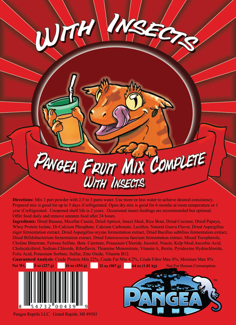 Pangea Fruit Mix with Insects Complete Gecko Diet – The Beastiary