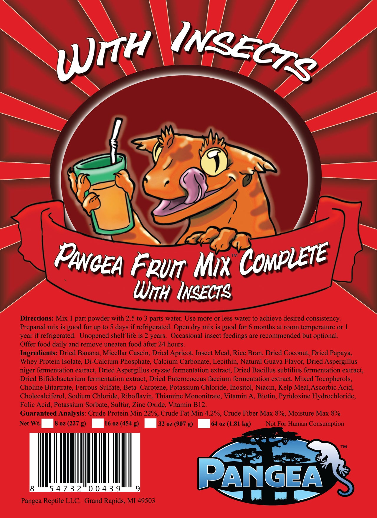 Pangea Fruit Mix with Insects Complete Gecko Diet 2oz – The Beastiary