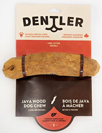 Dentler Java Wood Dog Chew - Smoked Maple Ham